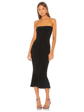 Norma Kamali Strapless Fishtail Dress
